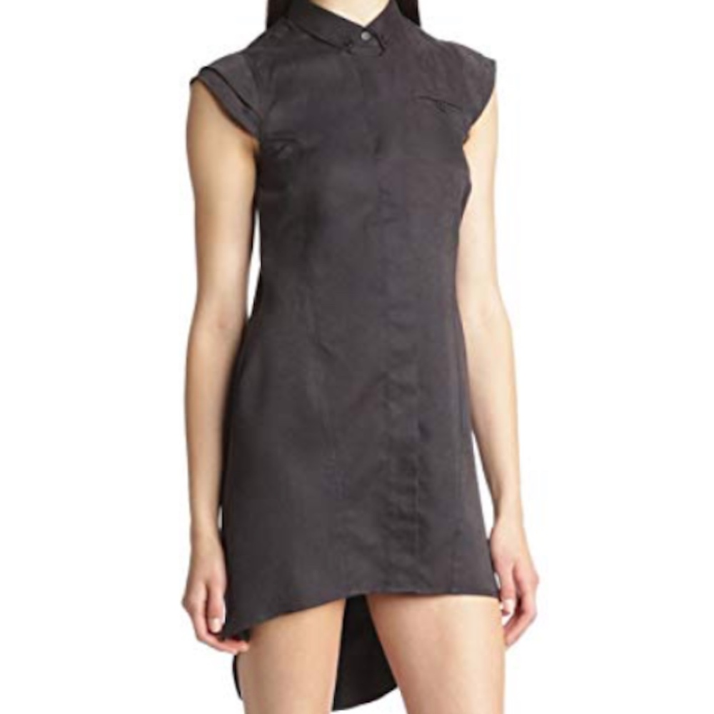 Factory x Erik Hart Sueded Button-down Shirt Dress